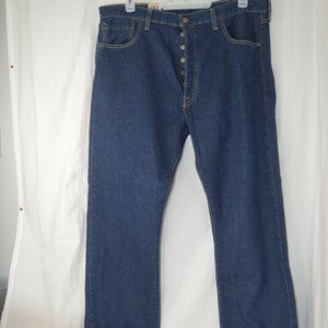 Levi's 501 Men's Jeans 42x34 NWT Dark Wash Denim